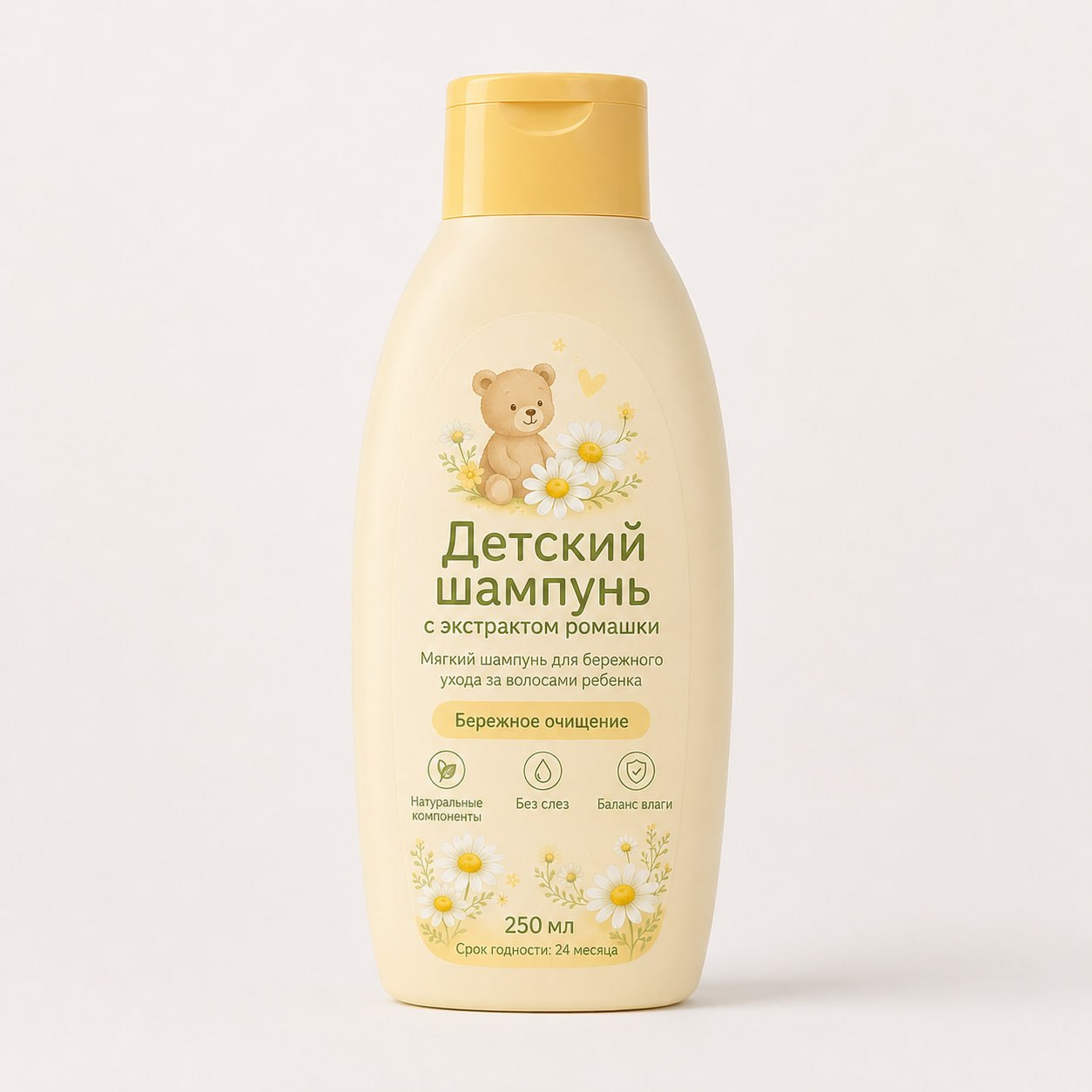 Детский шампунь с экстрактом ромашки